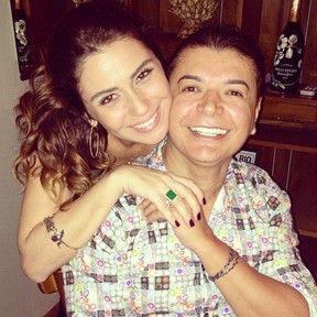 Giovanna Antonelli e David Brazil no aniversário da atriz no Rio (Foto: Instagram/ Reprodução)