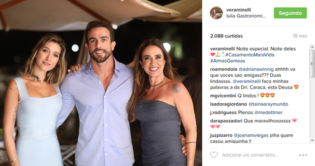 Gabriela Pugliesi, Erasmo Viana  e Vera Minelli (Foto: Reprodução/Instagram)