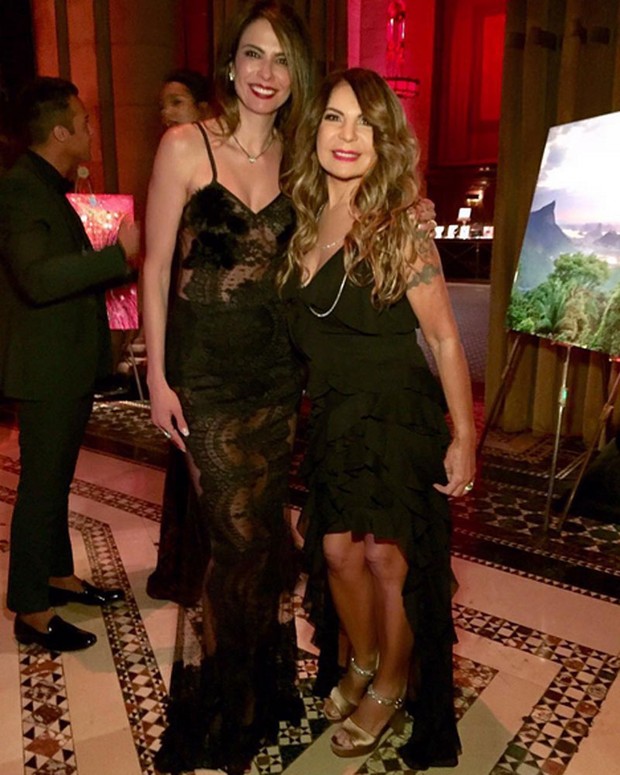 Luciana Gimenez e Elba ramalho em evento em Nova York, nos Estados Unidos (Foto: Instagram/ Reprodução)