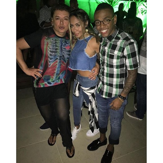 David Brazil, Rafaella Santos e Nego do Borel (Foto: Reprodução/Instagram)