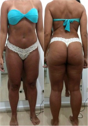 Musa fitness Carol Porcelli mostra seu corpo antes de emagrecer (Foto: Divulgação / MF Assessoria)