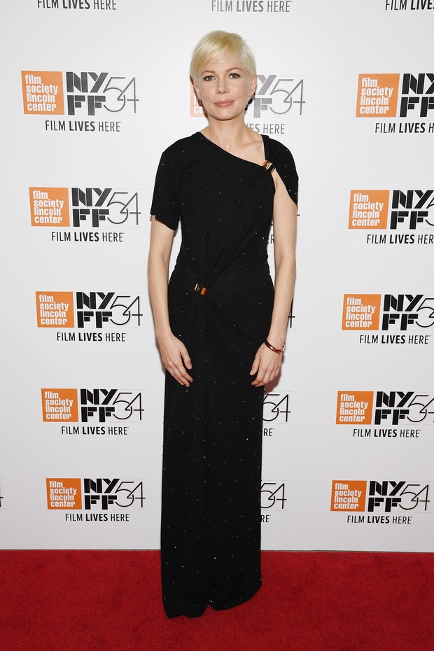 Michelle Williams em première de filme em Nova York, nos Estados Unidos (Foto: Dimitrios Kambouris/ Getty Images/ AFP)
