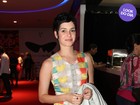 Look do dia: Maria Flor aposta em vestido colorido em première