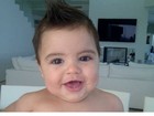 Shakira posta foto do filho com moicano igual ao do pai, Piqué