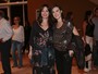 Natália Lage e Alessandra Maestrini vão a estreia de peça em São Paulo