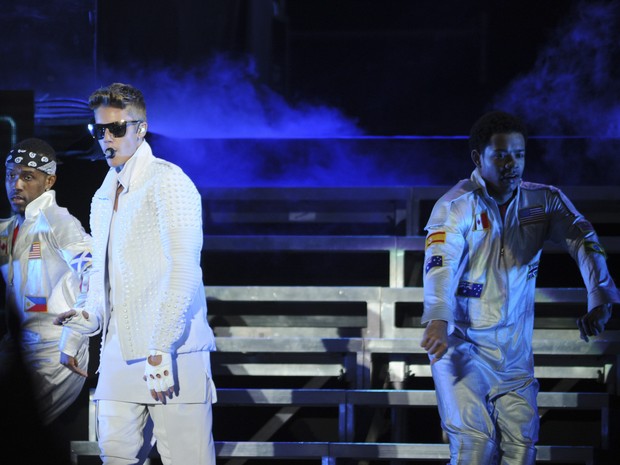 Justin Bieber se apresenta em Assunção, no Paraguai (Foto: Norberto Duarte/ AFP)