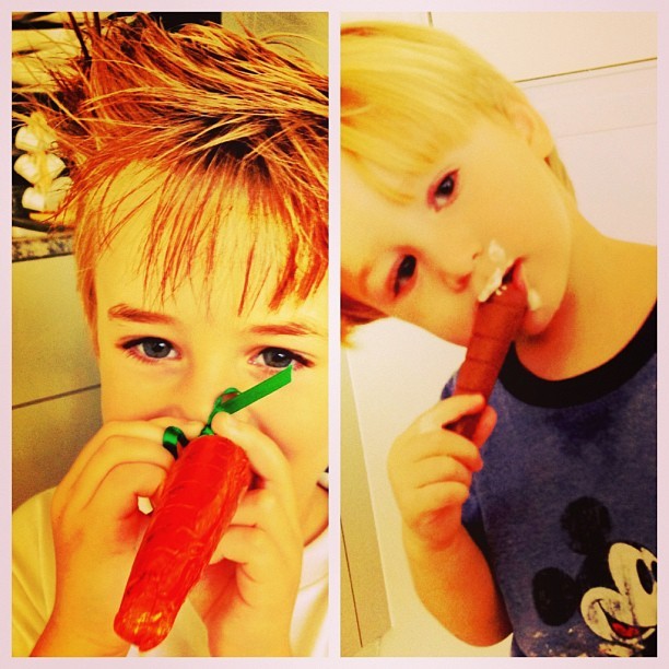 Guy e Noah, filhos de Danielle Winits (Foto: Reprodução/Instagram)