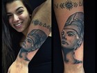 À la Bárbara Evans: Filha de Maurício Mattar faz tatuagem enorme no braço