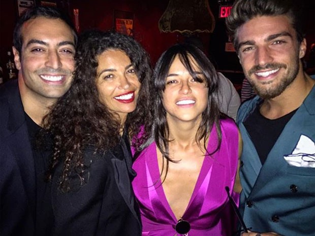 Michelle Rodriguez com amigos em Nova York, nos Estados Unidos (Foto: Instagram/ Reprodução)