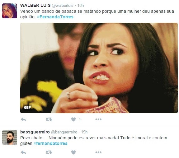 Internautas defendem a opinião de Fernanda Torres (Foto: Reprodução/Twitter)