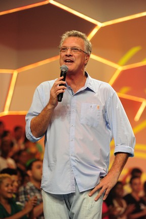 Pedro Bial apresenta o 'BBB 13' (foto de arquivo) (Foto: João Cotta/ TV Globo)