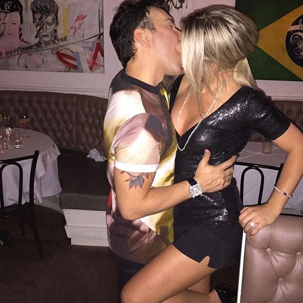 Iris Stefanelli e Matheus mazzafera se beijam (Foto: Reprodução/Instagram)