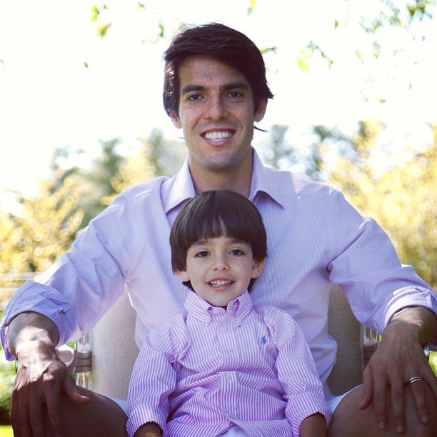Kaká e o filho (Foto: Instagram/Reprodução)