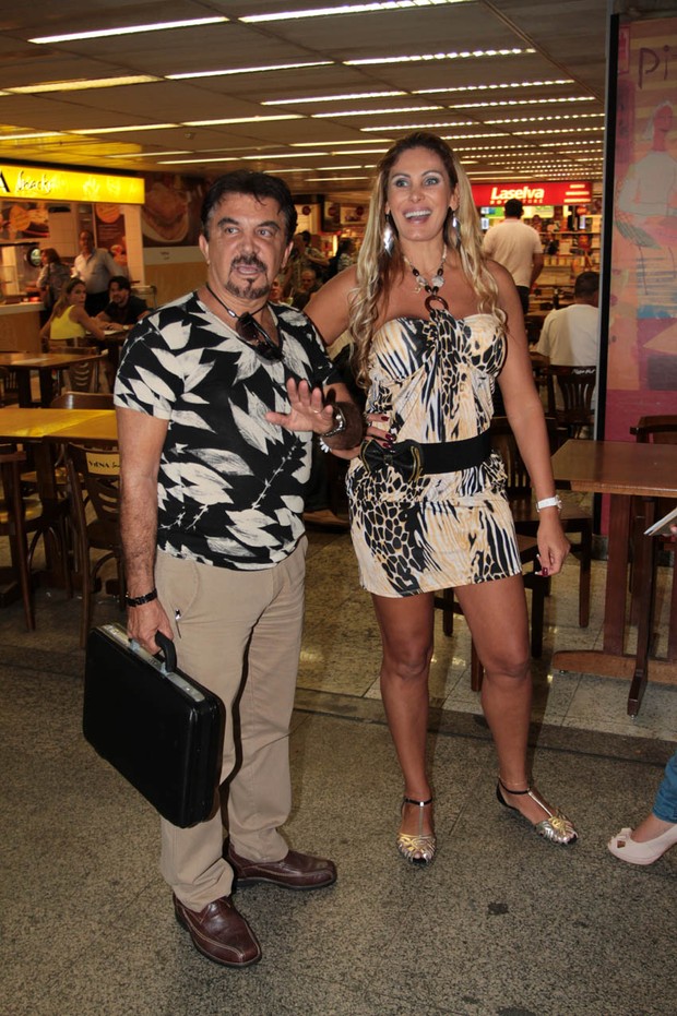 Angela Bicmarchi com o marido Wagner Moraes (Foto: Guilherme Henrique/Photorio News)