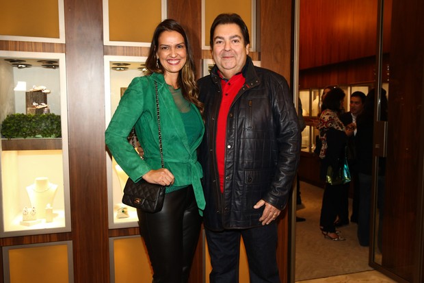Luciana Cardoso e Fausto Silva (Foto: Manuela Scarpa/Photo Rio News)