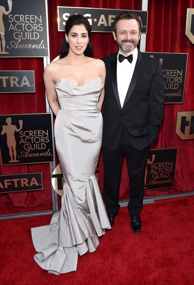 Sarah Silverman e Michael Sheen (Foto: Getty Image)