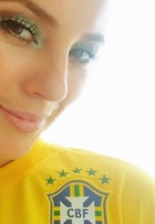 Famosas capricham no make para a estreia da seleção brasileira na Copa do Mundo
