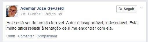 Ademar José Gevaerd, pai do ex-BBB Daniel (Foto: Facebook / Reprodução)