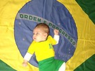Xuxa tira foto da filha, Brenda, sobre a bandeira do Brasil: 'Orgulho'