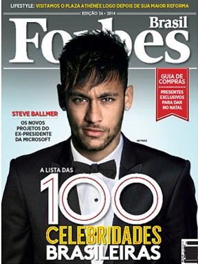 Neymar na capa da Forbes (Foto: Reprodução)