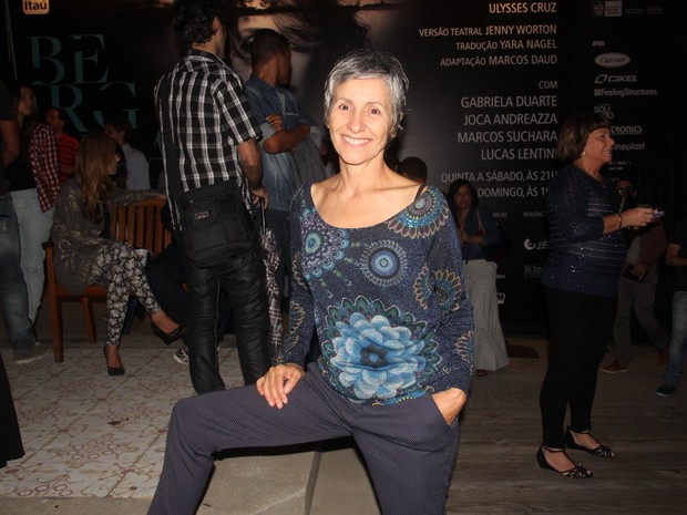 Cássia Kis Magro em peça na Zona Sul do Rio (Foto: Anderson Borde/ Ag. News)