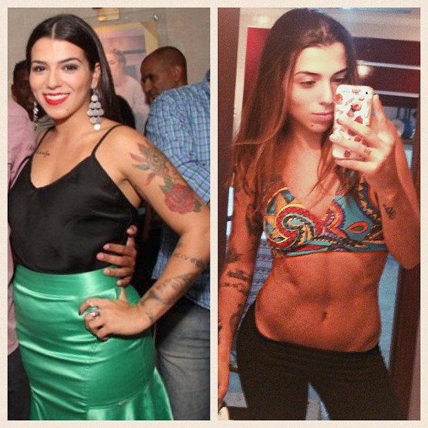 Petra Mattar: antes e depois (Foto: Reprodução / Instagram)
