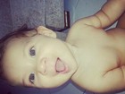 Priscila Pires posta foto do filho: 'Meu gostoso'