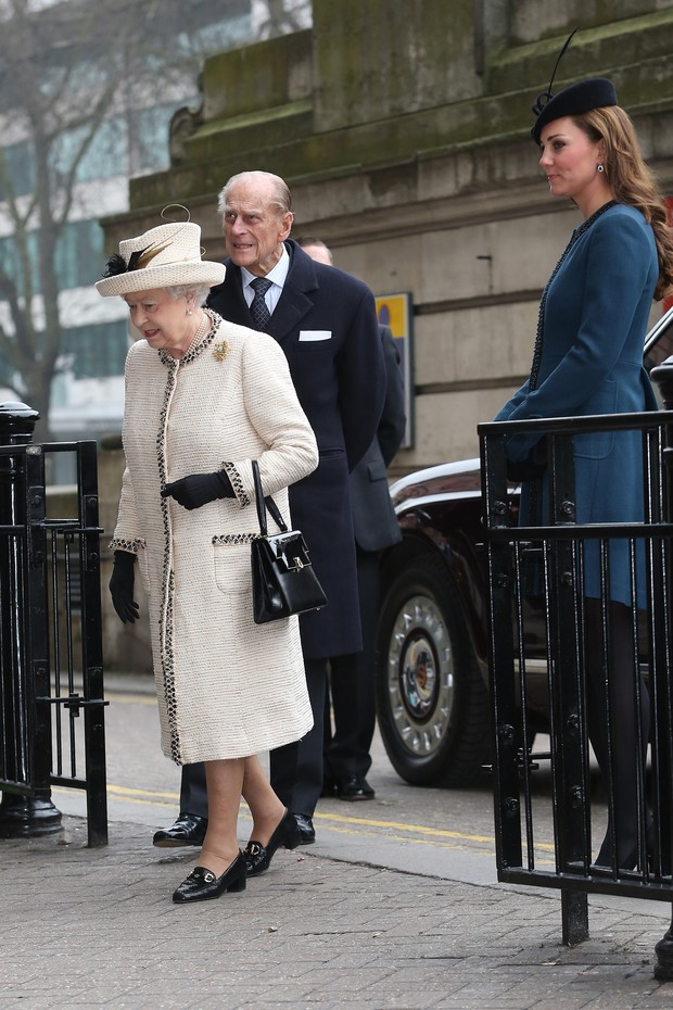 Kate Middleton e rainha Elizabeth II (Foto: Getty Images/ Agência)