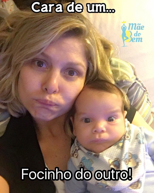 Barbara Borges posa com o filho Theo (Foto: Reprodução/Instagram)