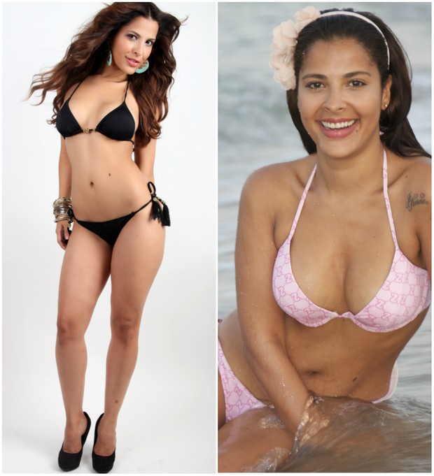 Gyselle Soares antes e depois de perder 5 quilos (Foto: Jana Hernette/Carlos Felipe/Divulgação)