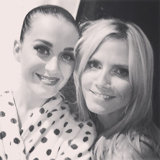 Katy Perry e Heidi Klum após show da cantora em Nova York, nos Estados Unidos (Foto: Instagram/ Reprodução)
