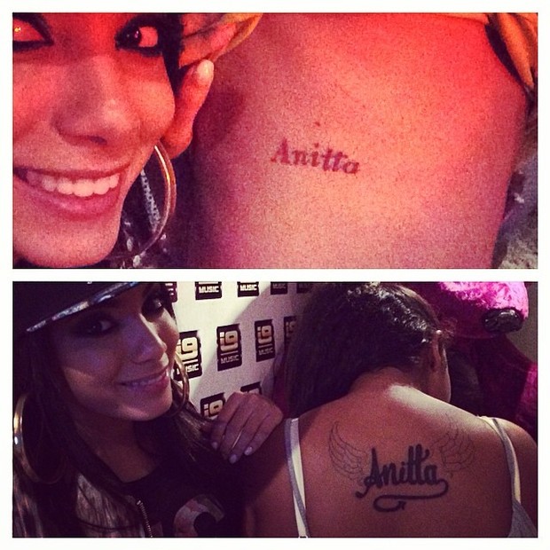 Anitta com fãs (Foto: Reprodução/Instagram)
