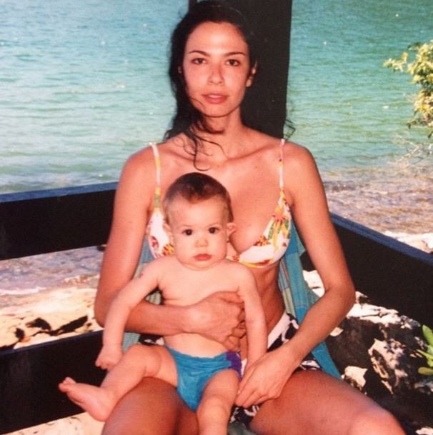 Luciana Gimenez e o filho, Lucas Jagger, em foto antiga (Foto: Instagram/Reprodução)