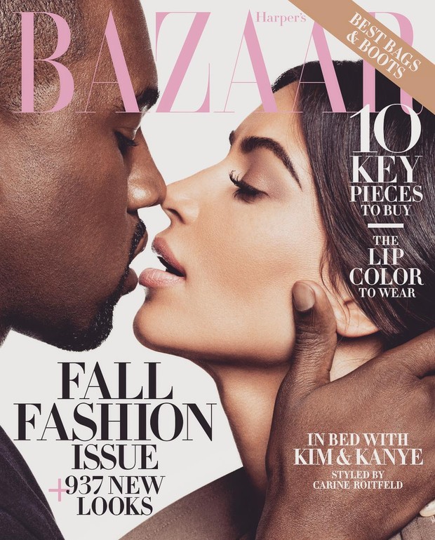 Kanye West e Kim Kardashian (Foto: Reprodução / Instagram)