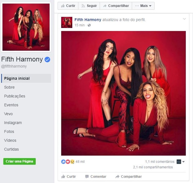 Fifth Harmony (Foto: Reprodução do Facebook)