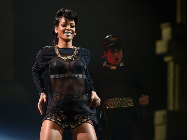 Rihanna em show em Sydney, na Austrália (Foto: Cameron Spencer/ Getty Images)