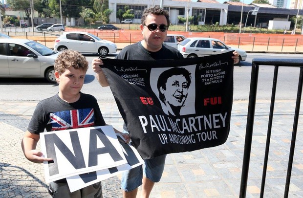 Fãs de Paul McCartney (Foto: André Freitas / AgNews)