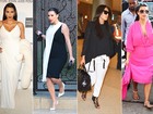 Gravidez estilosa: veja looks de Kim Kardashian, Kate Middleton e Ju Paes