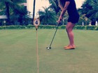 Fernanda Souza joga golfe para se preparar para nova personagem