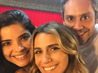 Giovanna Antonelli posa com Vanessa Giácomo e Alexandre Nero
