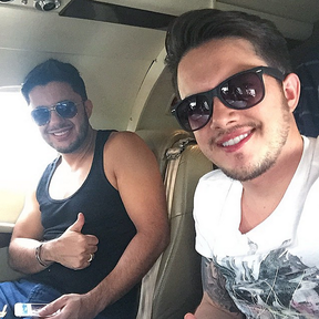 Cristiano Araújo e Vitor Leonardo (Foto: Reprodução/Instagram)