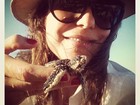 Ivete Sangalo posa com tartaruga nas mãos: 'Lindas!'