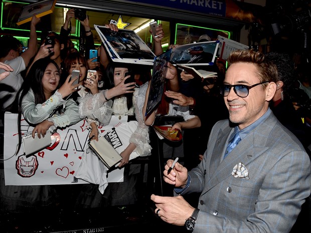 Robert Downey Jr. em première em Los Angeles, nos Estados Unidos (Foto: Kevin Winter/ Getty Images/ AFP)