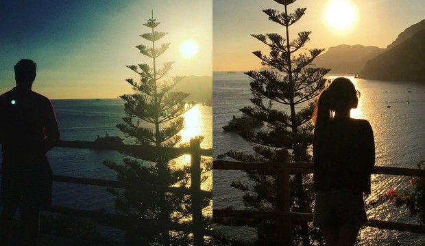 Fábio Assunção e Pally Siqueira em férias na Itália (Foto: Reprodução / Instagram | Montagem: EGO)