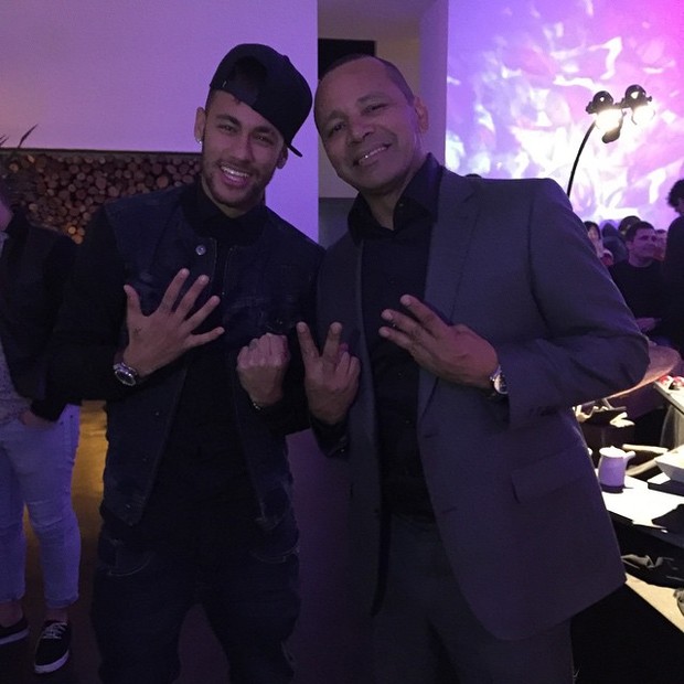 Neymar com o pai (Foto: Instagram)