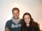 Ricky Martin se declara ao Brasil em encontro com a cantora Ana Carolina