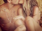 Yasmin Brunet dá beijo apaixonado no namorado e posta foto