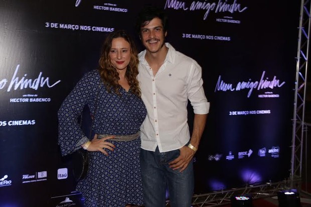 Paula Braun e Mateus Solano em pré-estreia de cinema no Rio (Foto: Felipe Assumpção/AgNews)