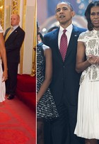 Não é só Kate Middleton - Michelle Obama repete look