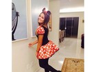 Danielle Favatto posa fantasiada de Minnie em festa: 'Melhor noite'